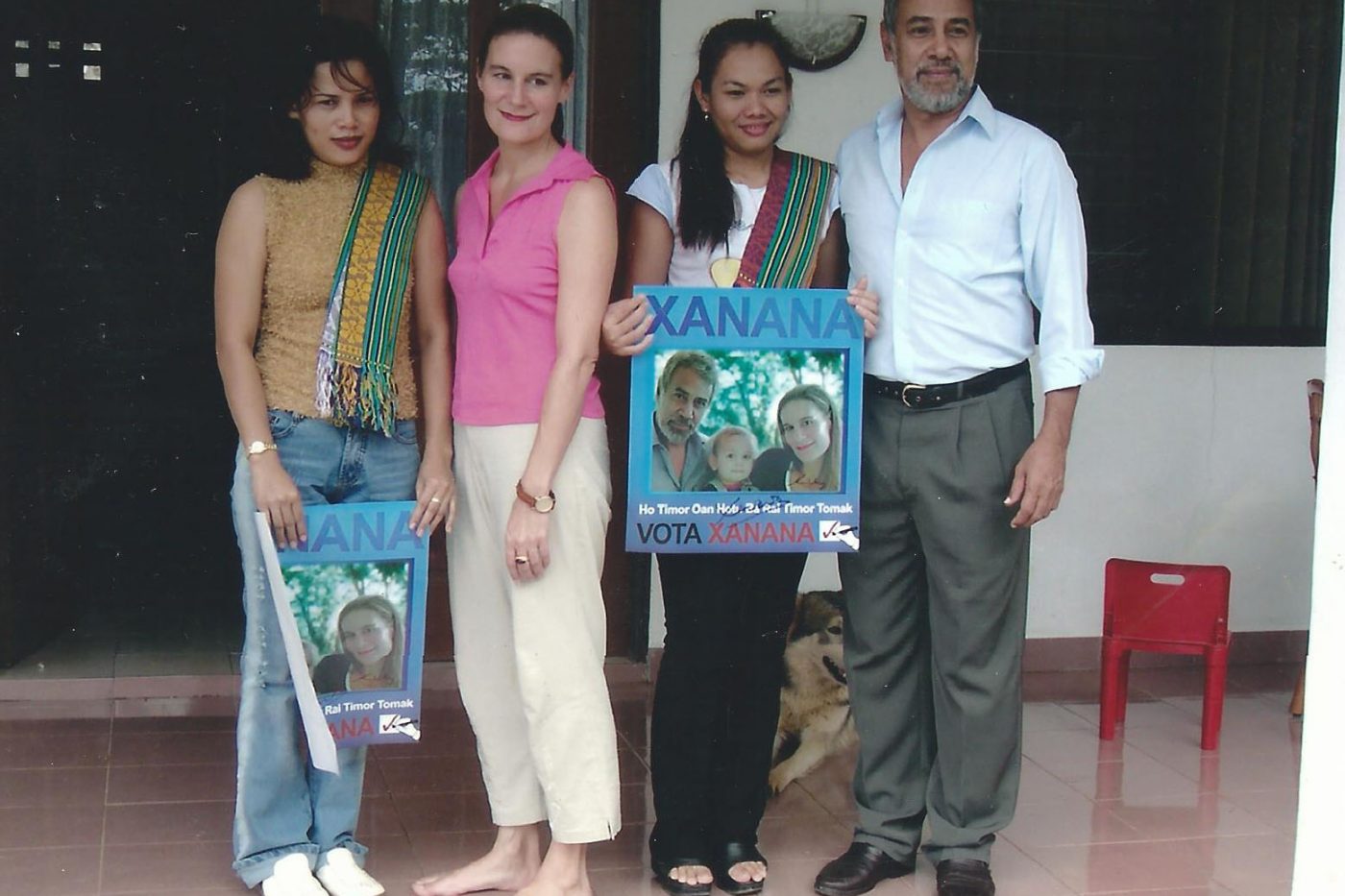 Sakhorn Knott mit Präsident Xanana Gusmão und seiner Frau